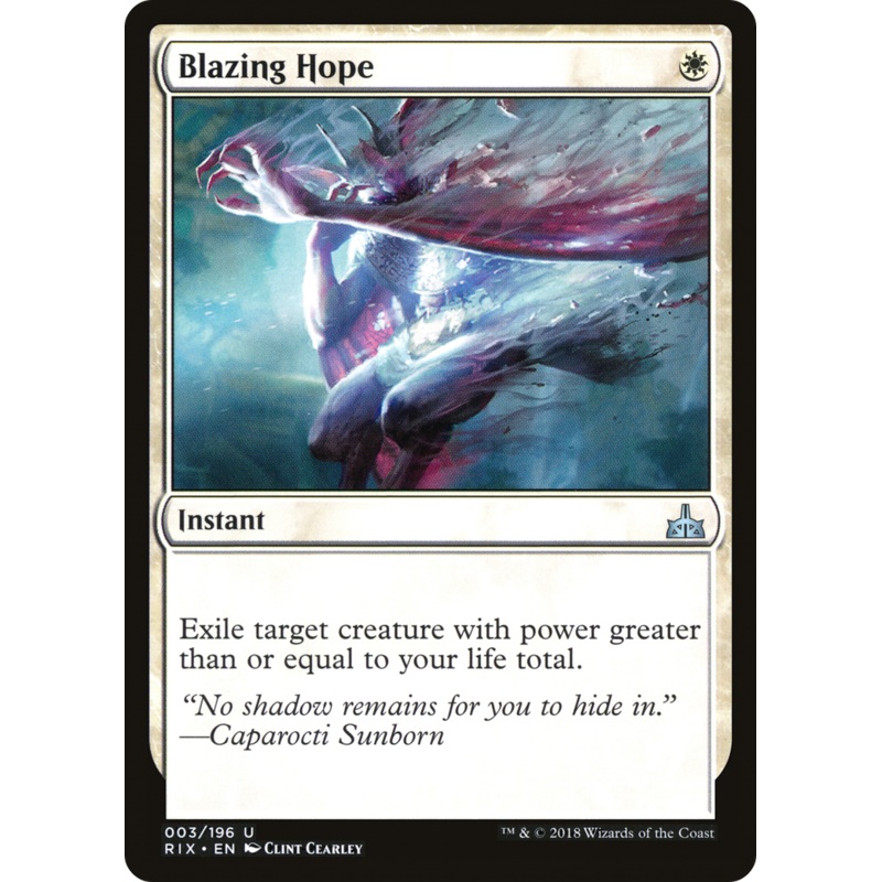 Blazing Hope [Rivals of Ixalan]