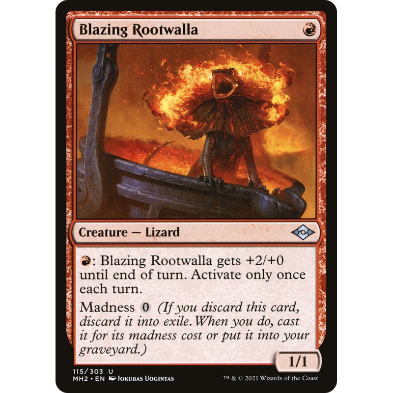 Blazing Rootwalla [Modern Horizons 2] Foil