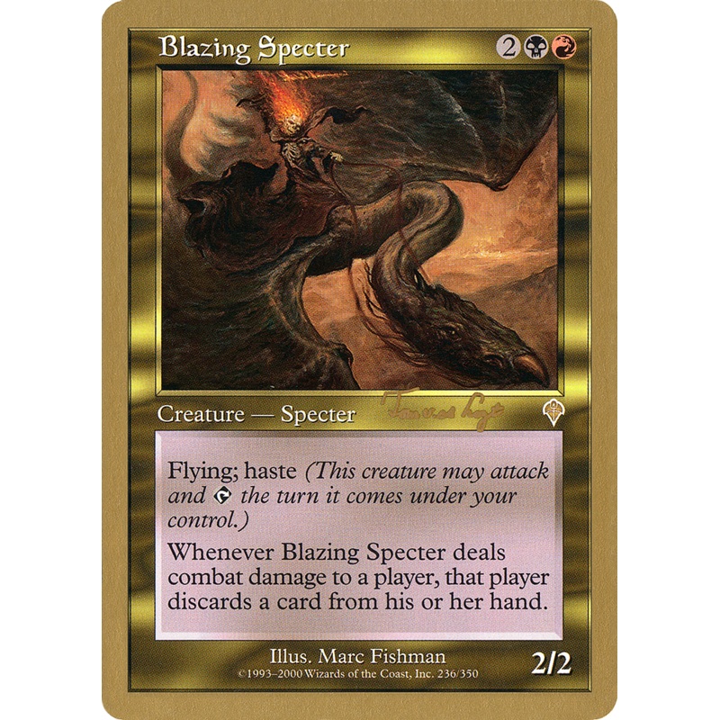 Blazing Specter (Tom van de Logt) [World Championship Decks 2001]