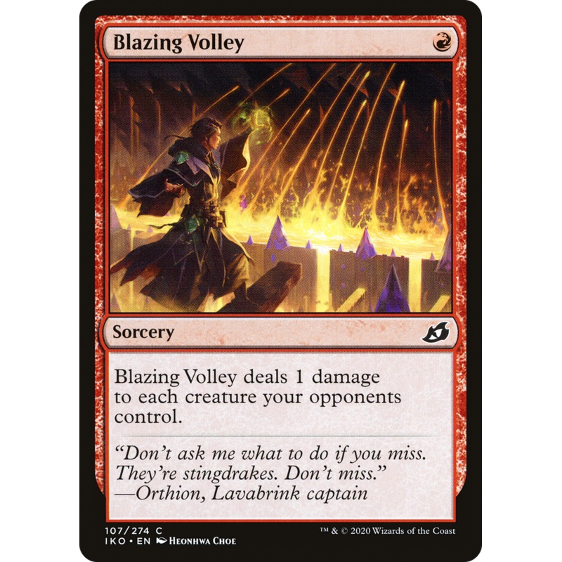 Blazing Volley [Ikoria: Lair of Behemoths]