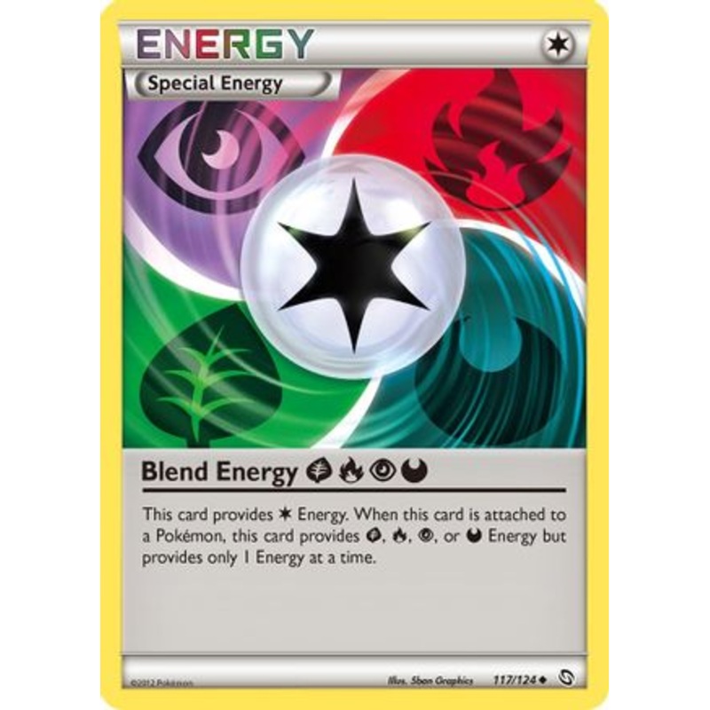 Blend Energy GrassFirePsychicDarkness (117/124) [Black & White: Dragons Exalted] Reverse Holofoil