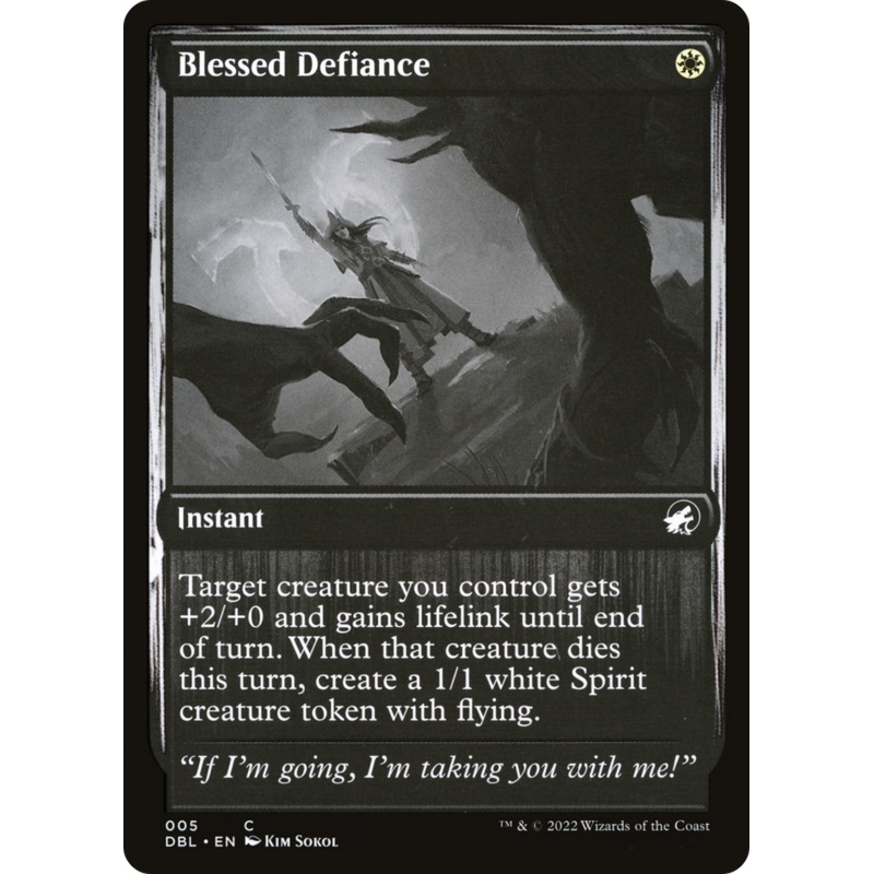 Blessed Defiance [Innistrad: Double Feature]