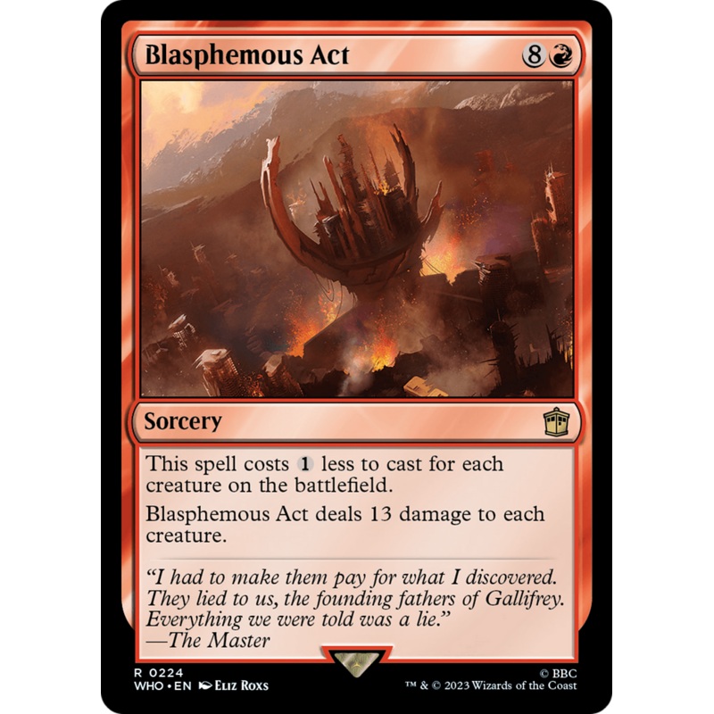 Blasphemous Act [Doctor Who] Foil