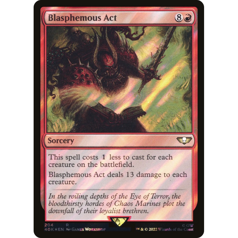 Blasphemous Act (Surge Foil) [Warhammer 40,000]