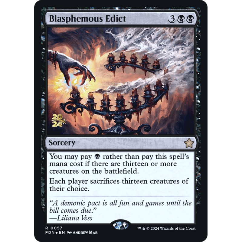 Blasphemous Edict Foil (57S)