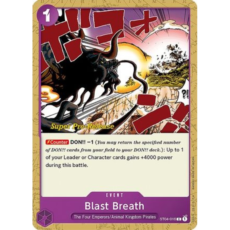Blast Breath (ST04-016) Super Pre-Release Cards