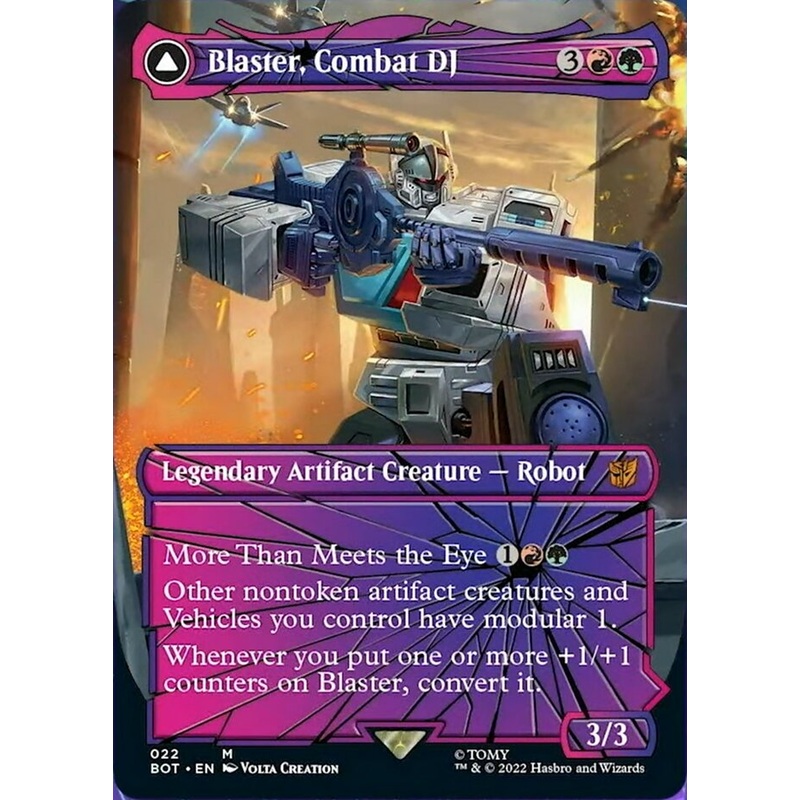 Blaster, Combat DJ // Blaster, Morale Booster (Shattered Glass) [Transformers]