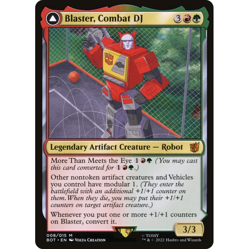 Blaster, Combat DJ // Blaster, Morale Booster [Transformers]