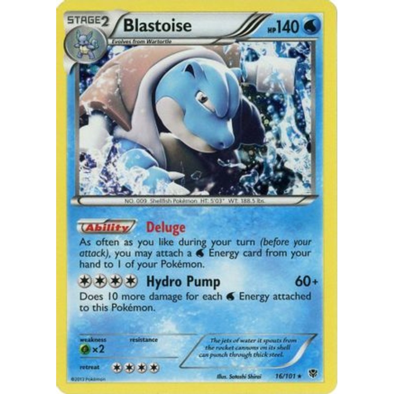 Blastoise (16/101) (Cosmos Holo) (Blister Exclusive) [Black & White: Plasma Blast]