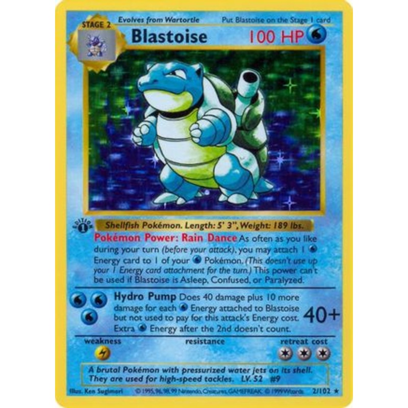 Blastoise (2/102) [Base Set Shadowless Unlimited]