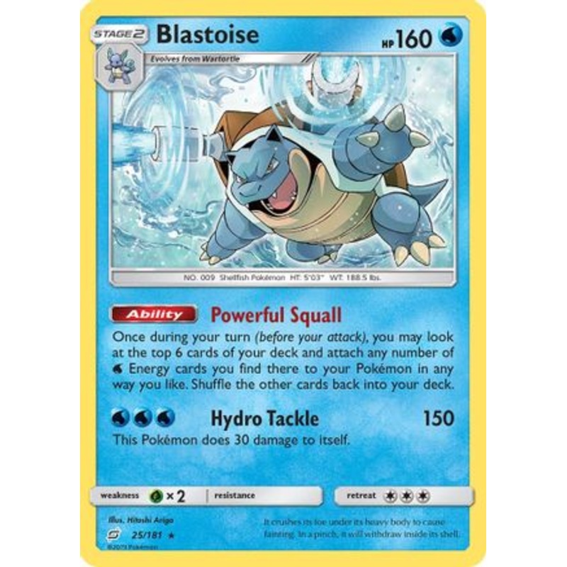 Blastoise (25/181) [Sun & Moon: Team Up] Reverse Holofoil