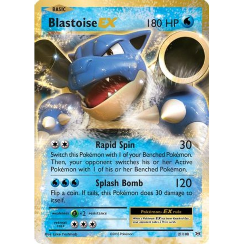 Blastoise EX (21/108) [XY: Evolutions]