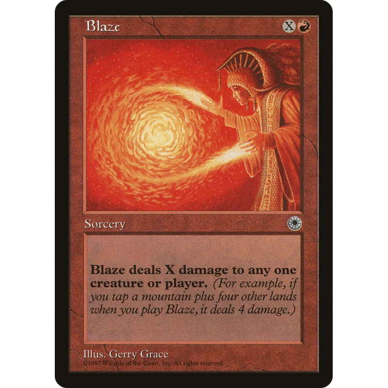 Blaze (No Flavor Text) [Portal]