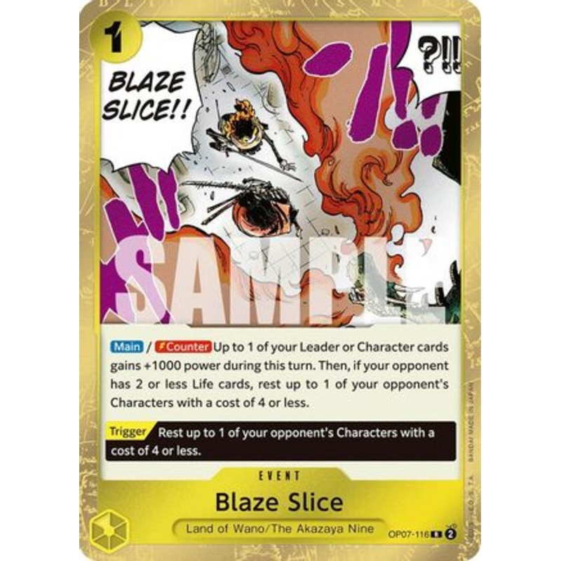 Blaze Slice (OP07-116) Foil