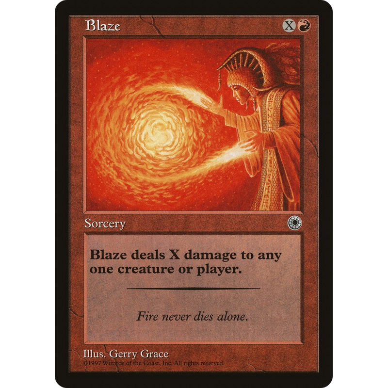 Blaze (With Flavor Text) [Portal]