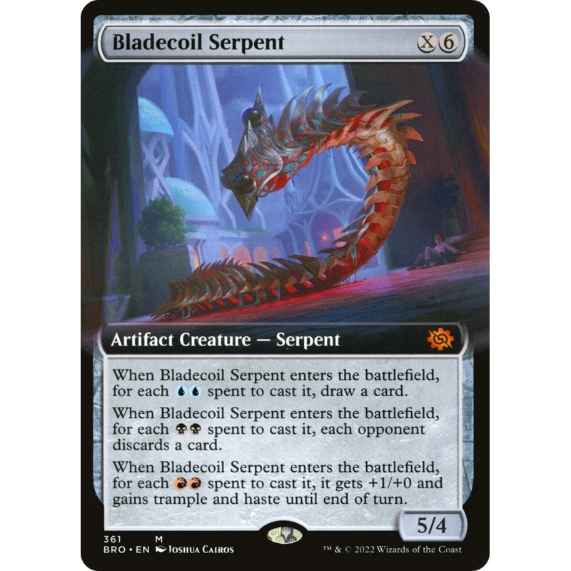 Bladecoil Serpent (Extended Art) [The Brothers’ War]