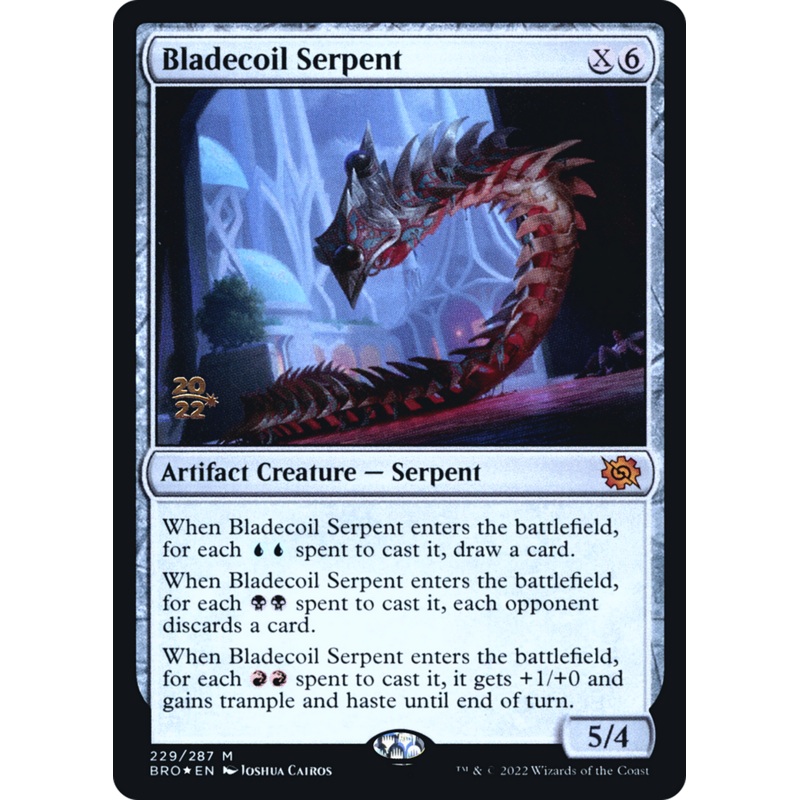 Bladecoil Serpent [The Brothers’ War Prerelease Promos]