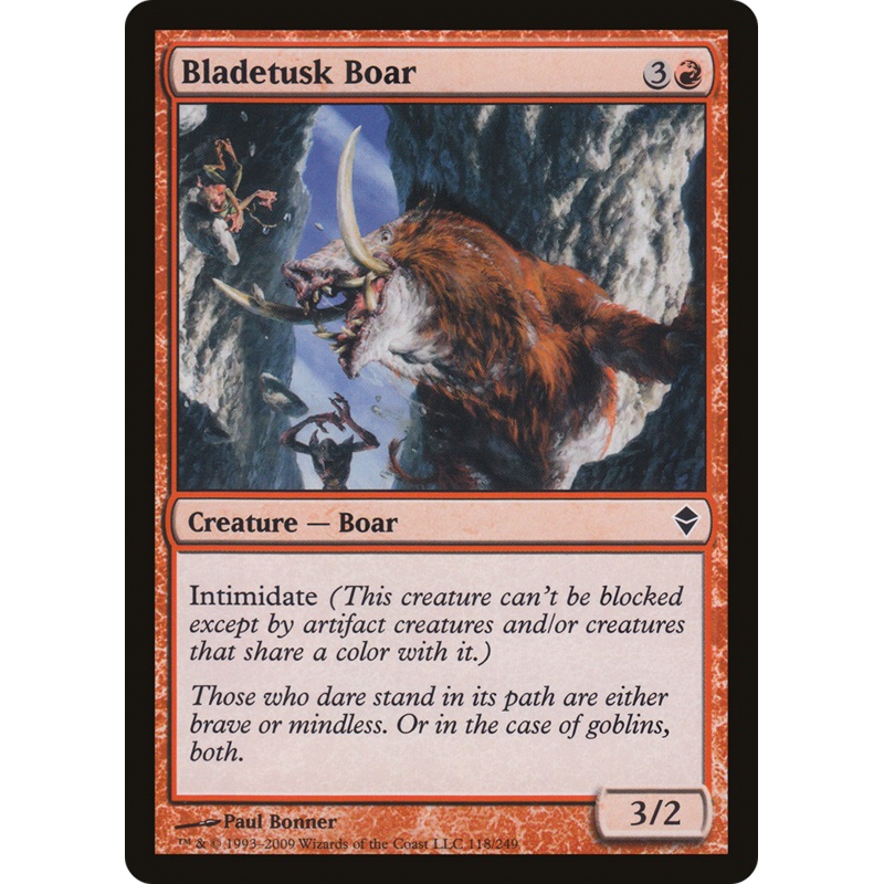 Bladetusk Boar [Zendikar] Foil