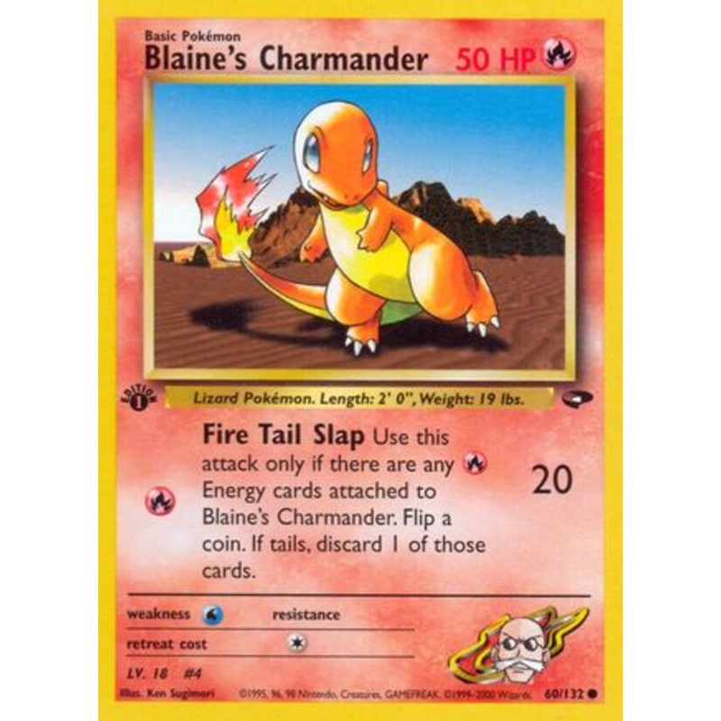 Blaine’s Charmander (60/132) [Gym Challenge 1st Edition]