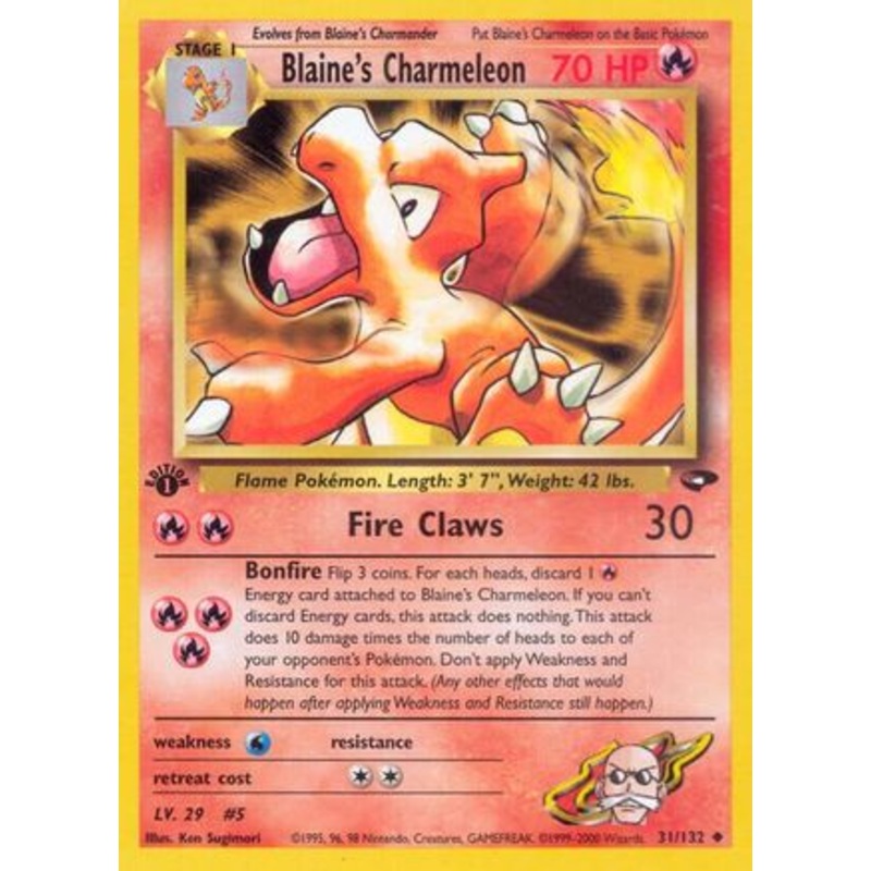 Blaine’s Charmeleon (31/132) [Gym Challenge 1st Edition]
