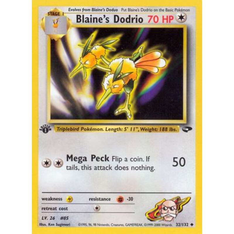 Blaine’s Dodrio (32/132) [Gym Challenge 1st Edition]