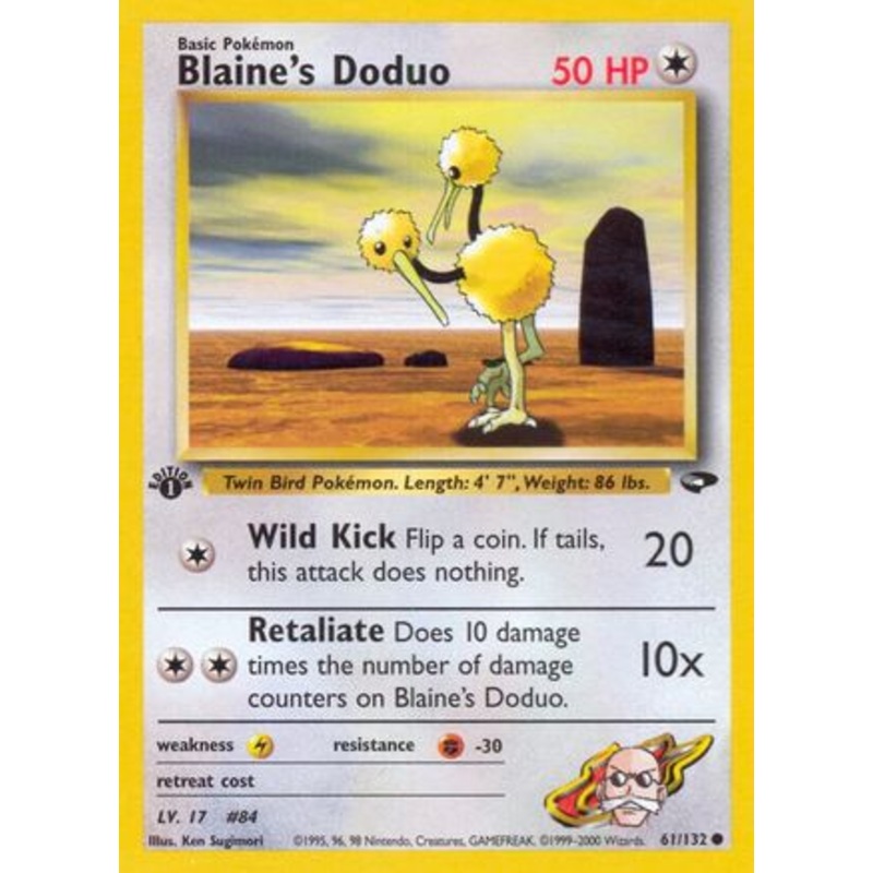 Blaine’s Doduo (61/132) [Gym Challenge 1st Edition]
