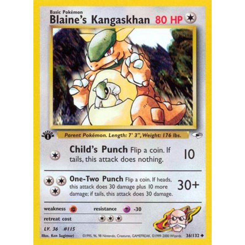 Blaine’s Kangaskhan (36/132) [Gym Heroes 1st Edition]