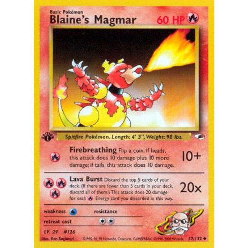 Blaine’s Magmar (37/132) [Gym Heroes 1st Edition]