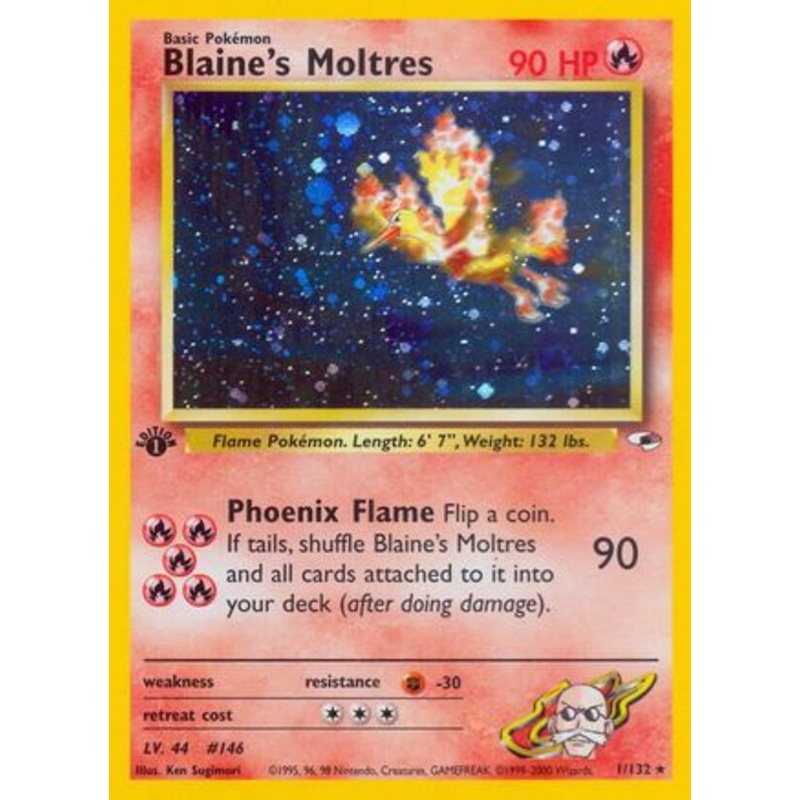 Blaine’s Moltres (1/132) [Gym Heroes 1st Edition]