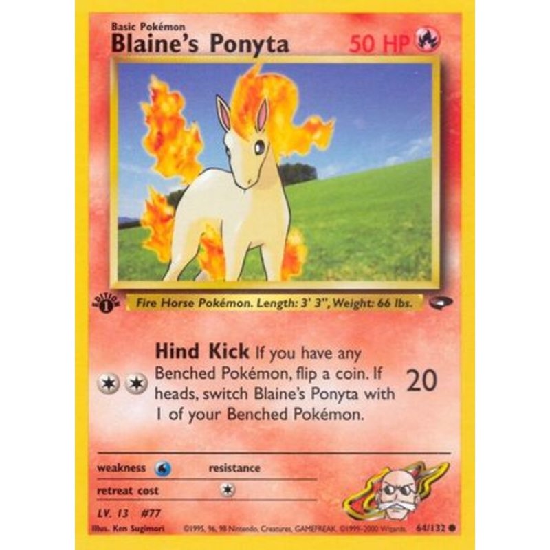 Blaine’s Ponyta (64/132) [Gym Challenge Unlimited]