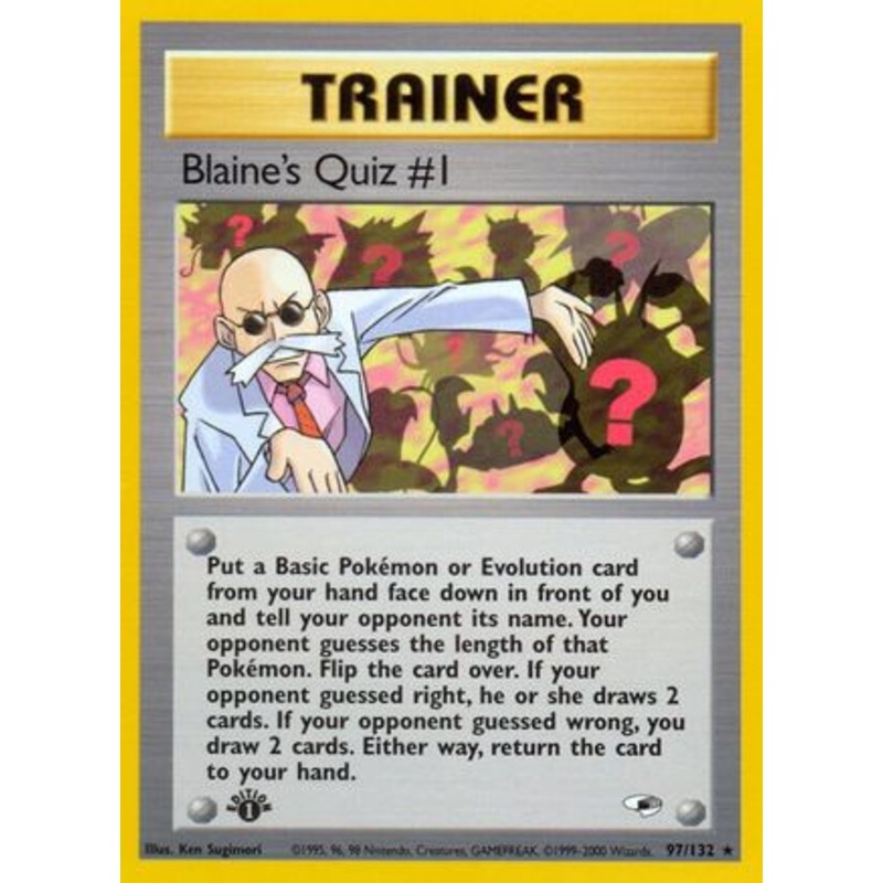 Blaine’s Quiz #1 (97/132) [Gym Heroes 1st Edition]