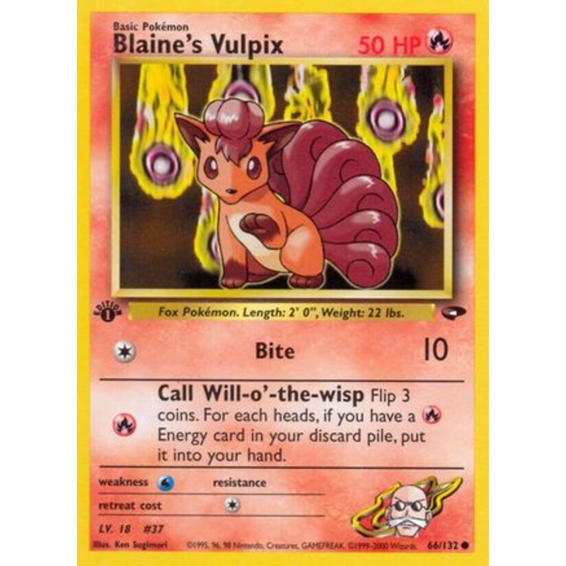 Blaine’s Vulpix (66/132) [Gym Challenge 1st Edition]