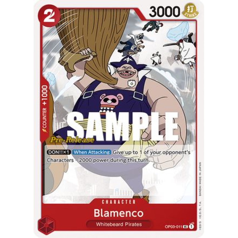Blamenco (OP03-011) Pre-Release Cards