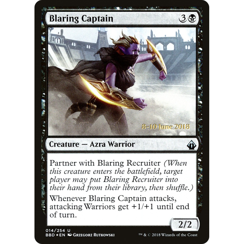 Blaring Captain (Prerelease) [Battlebond Promos]