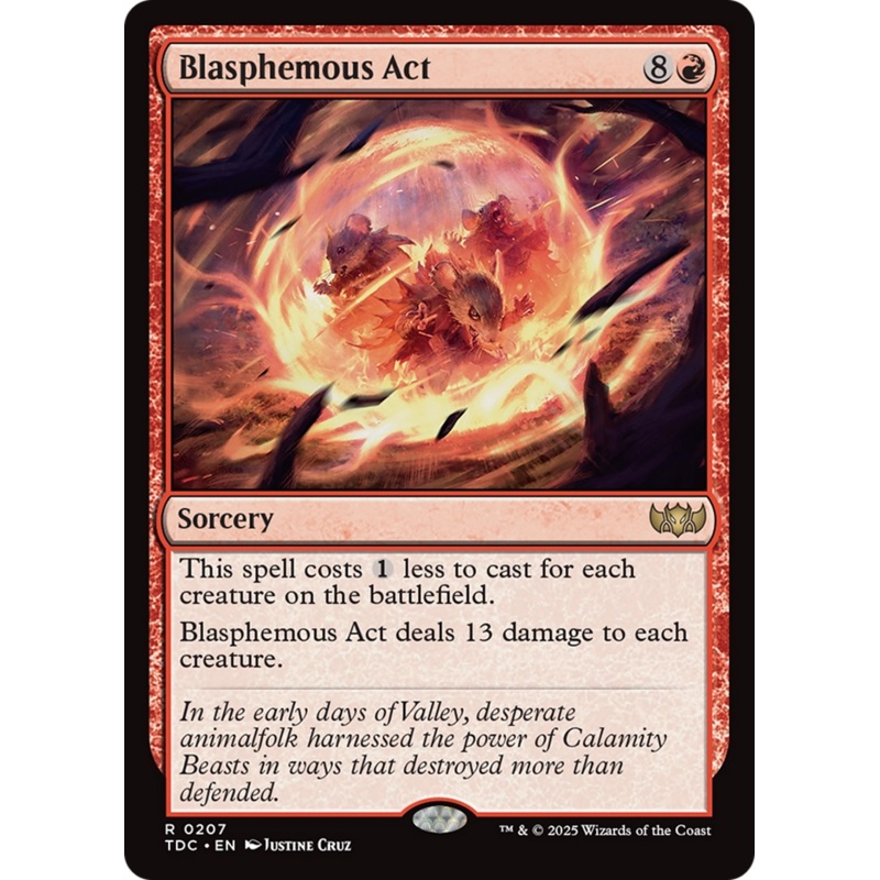 Blasphemous Act (207) – Commander: Tarkir: Dragonstorm