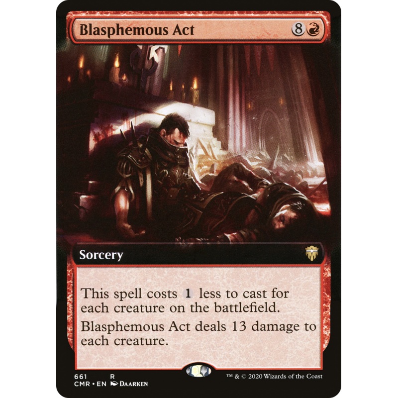 Blasphemous Act (Extended Art) [Commander Legends]