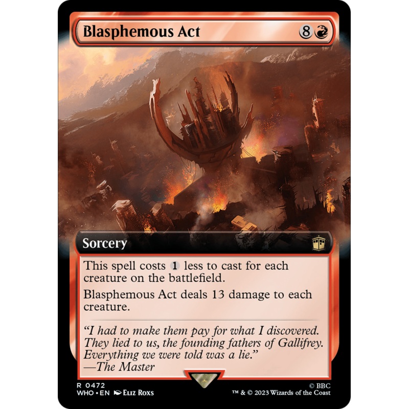 Blasphemous Act (Extended Art) [Doctor Who] Foil