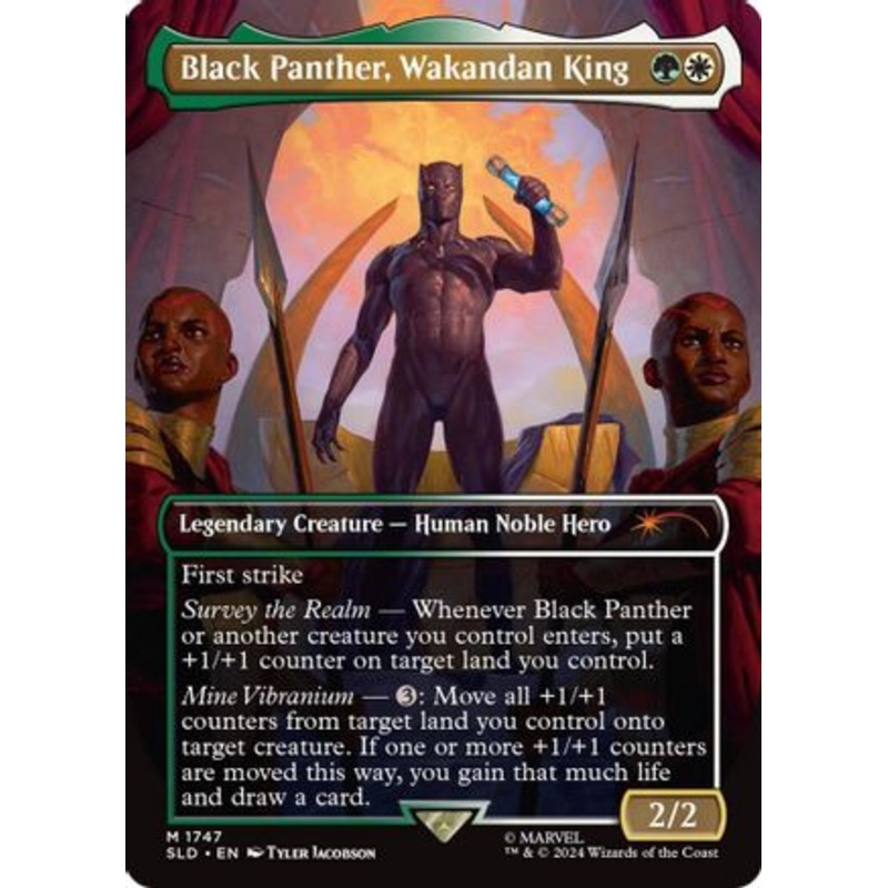 Black Panther, Wakandan King (Rainbow Foil) (1747) Foil