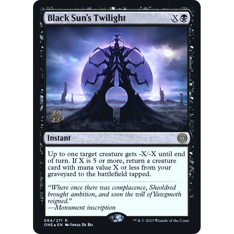 Black Sun’s Twilight [Phyrexia: All Will Be One Prerelease Promos]