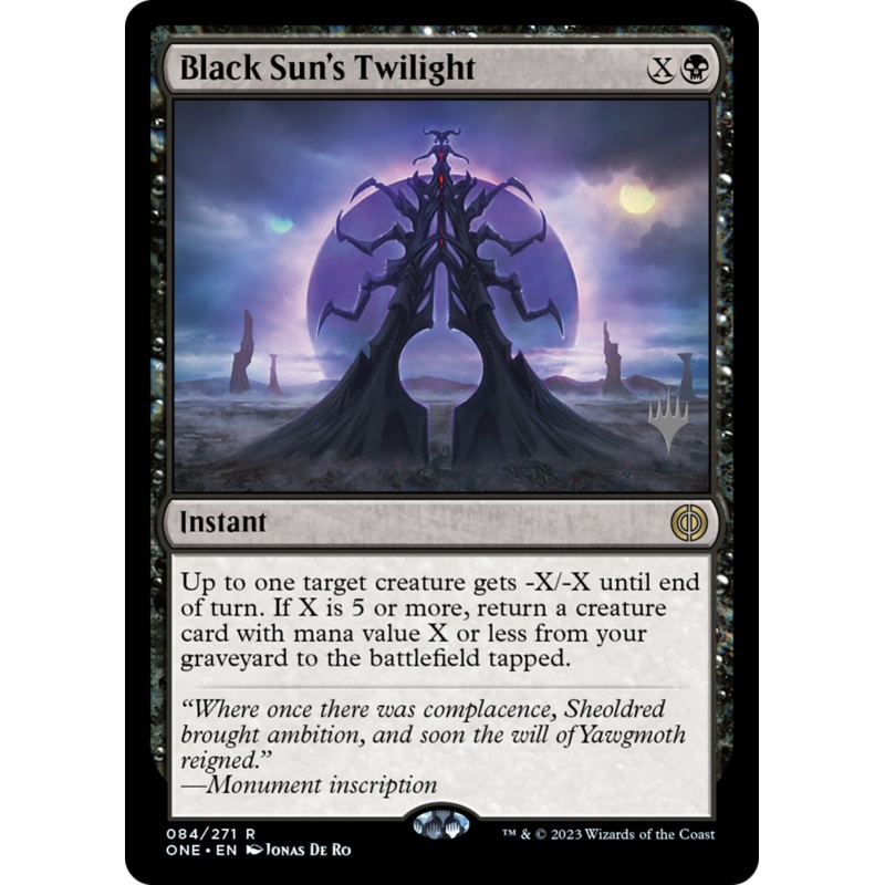 Black Sun’s Twilight (Promo Pack) [Phyrexia: All Will Be One Promos]