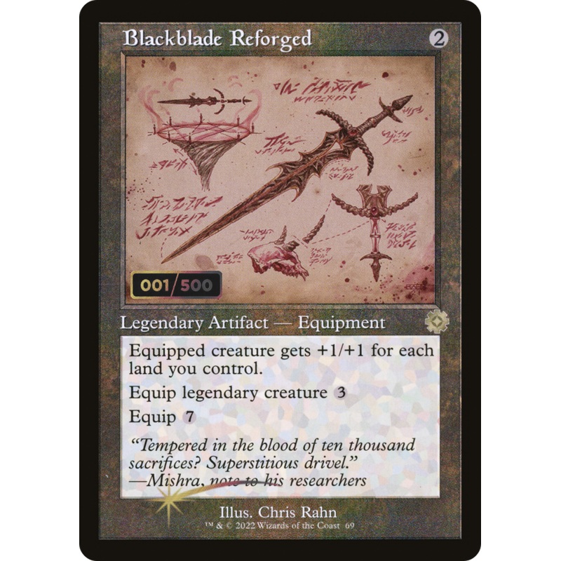 Blackblade Reforged (Retro Schematic) (Serialized) [The Brothers’ War Retro Artifacts]
