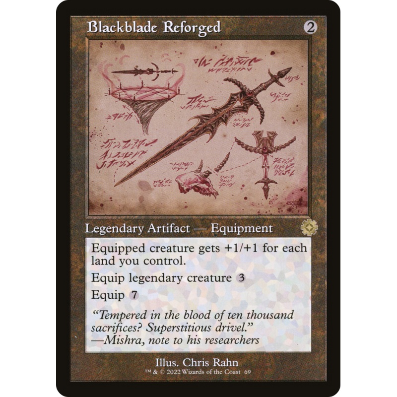 Blackblade Reforged (Retro Schematic) [The Brothers’ War Retro Artifacts] Foil