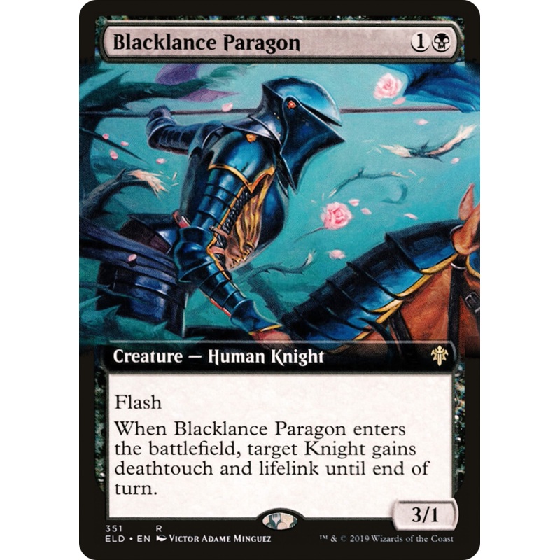 Blacklance Paragon (Extended Art) [Throne of Eldraine]