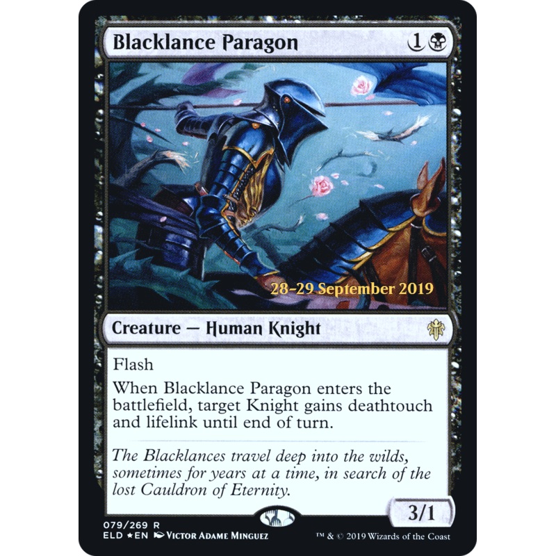 Blacklance Paragon [Throne of Eldraine Prerelease Promos]