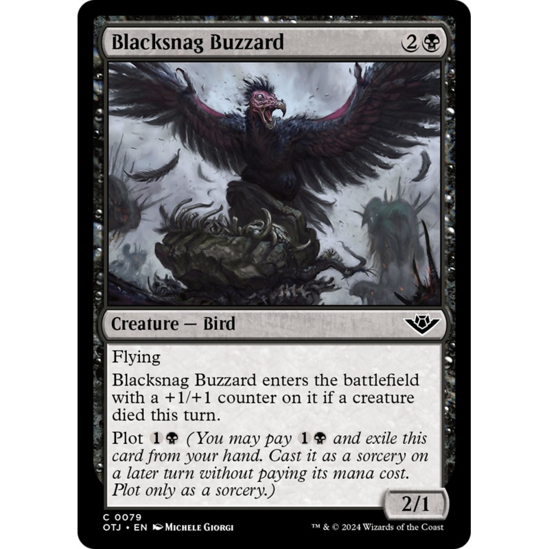 Blacksnag Buzzard [Outlaws of Thunder Junction] Foil