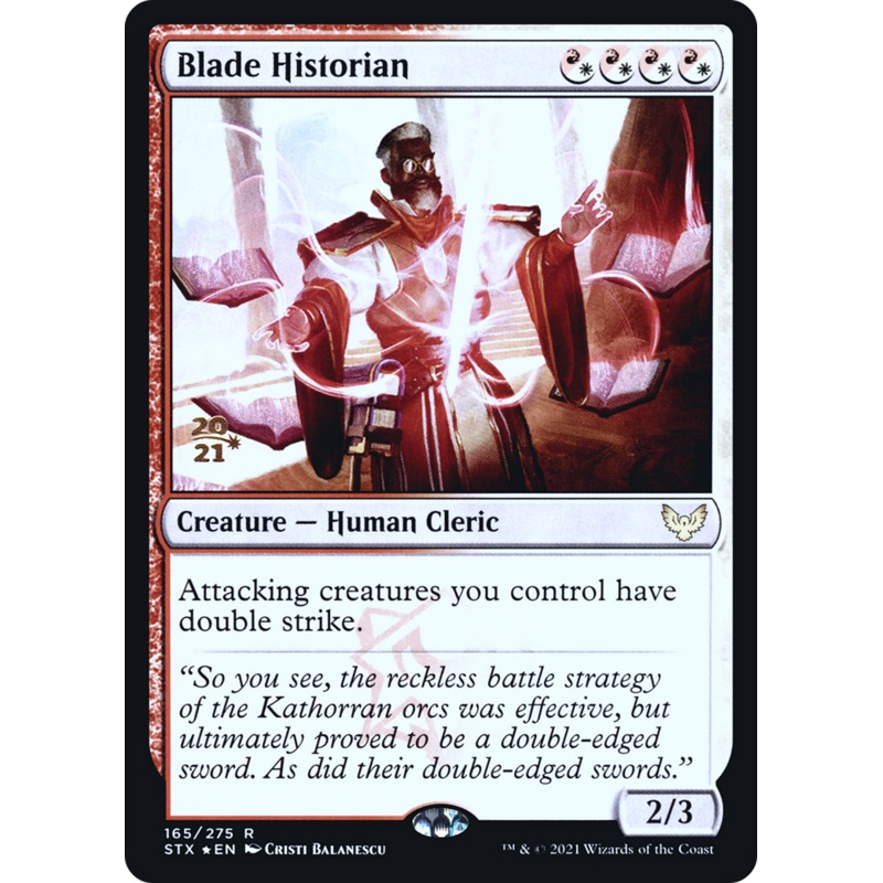 Blade Historian [Strixhaven: School of Mages Prerelease Promos]