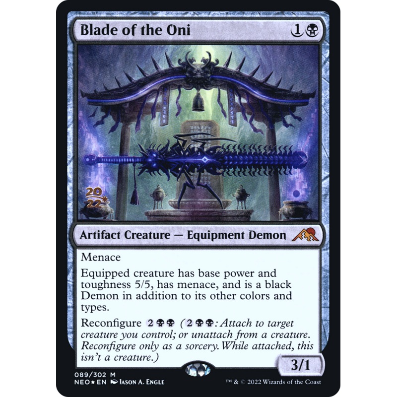 Blade of the Oni [Kamigawa: Neon Dynasty Prerelease Promos]