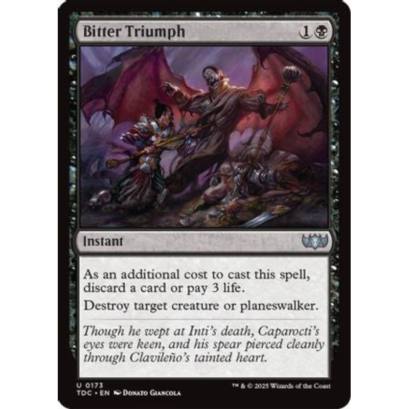 Bitter Triumph (173) – Commander: Tarkir: Dragonstorm