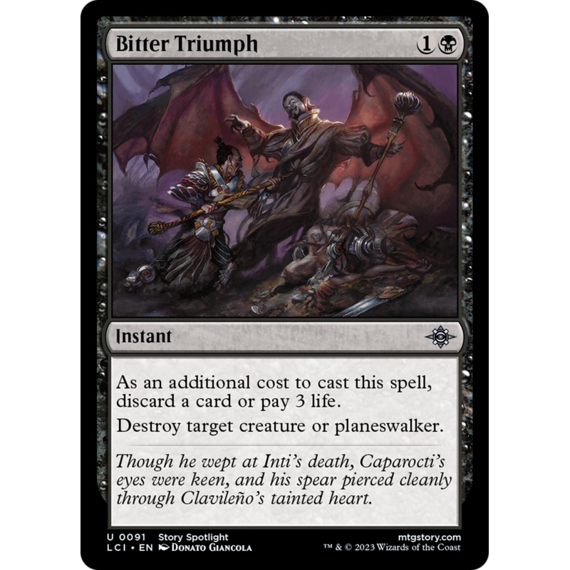 Bitter Triumph [The Lost Caverns of Ixalan] Foil