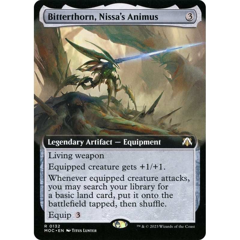 Bitterthorn, Nissa’s Animus (Extended Art) [March of the Machine Commander]